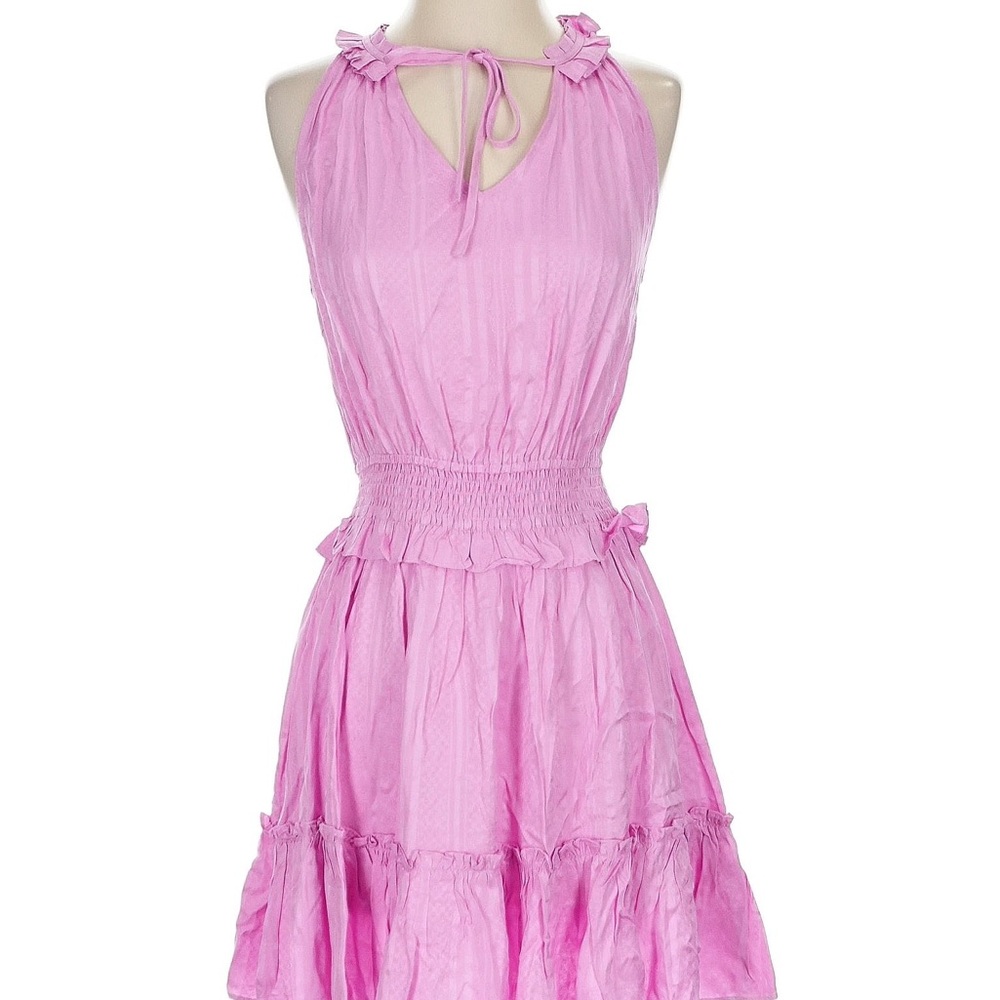 Fate Pink and Purple Halter Sundress EUC